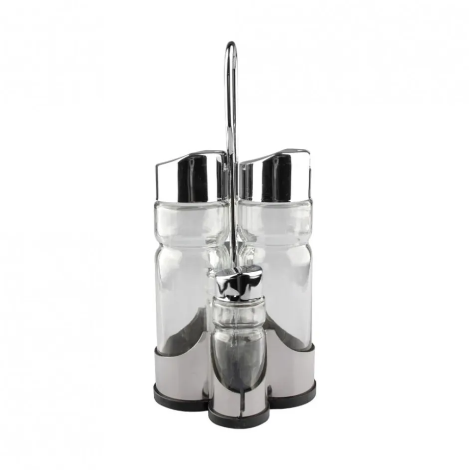 Alcuza 4 Frascos 406 Acero Inoxidable Dussel