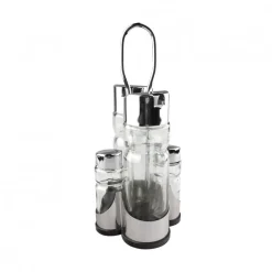 Alcuza 4 Frascos 406 Acero Inoxidable Dussel