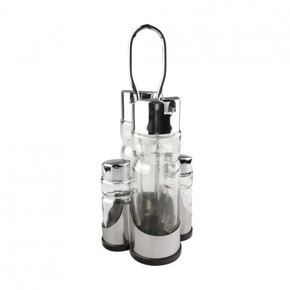 Alcuza 4 Frascos 406 Acero Inoxidable Dussel