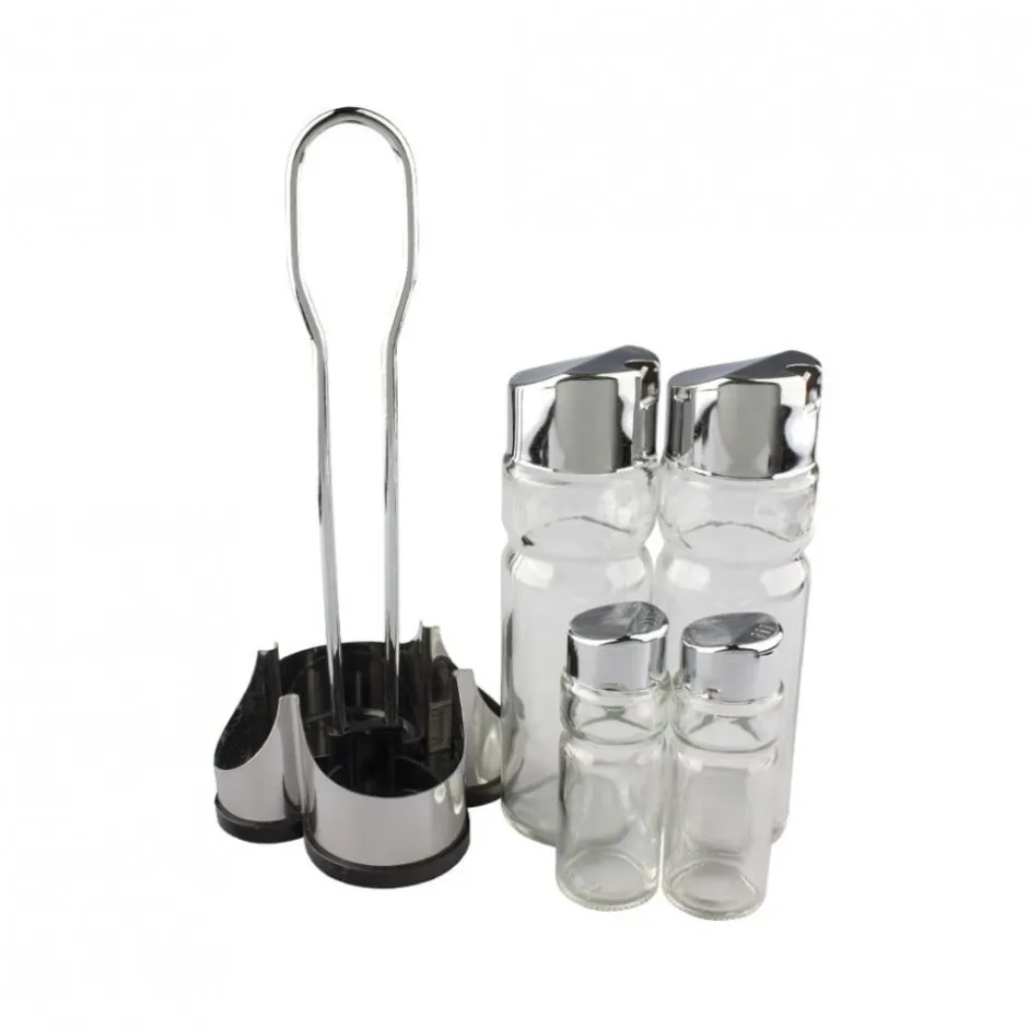 Alcuza 4 Frascos 406 Acero Inoxidable Dussel