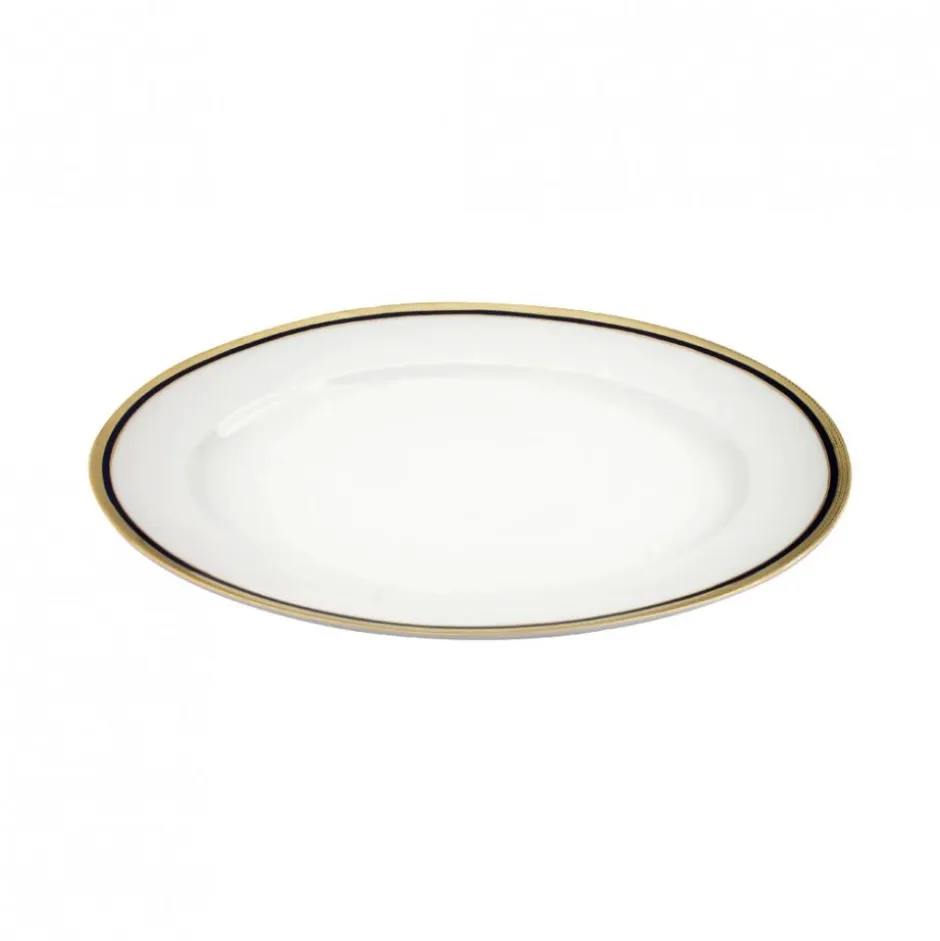 Azafate Ovalado 40cm Cobalto Oro Limoges