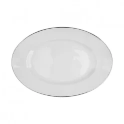 Azafate Ovalado 35cm Filete Platino Limoges