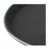 Bandeja antideslizante 35cm plast redonda negro Rinox