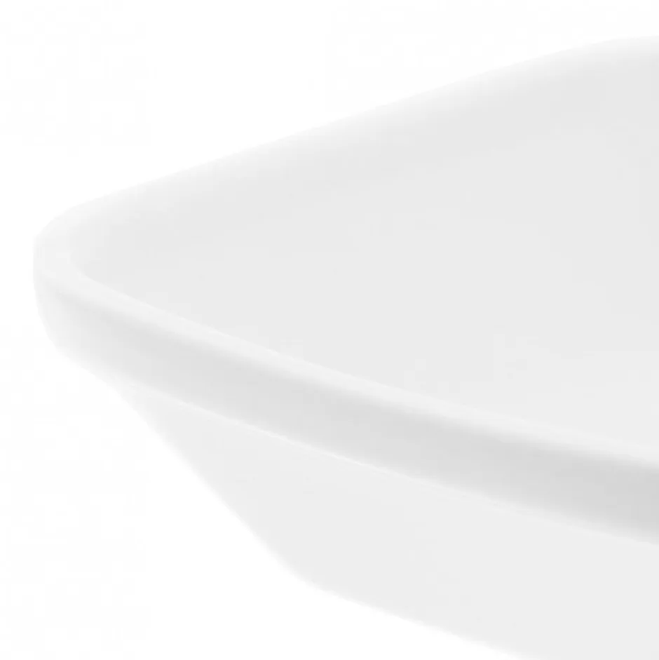 Bandeja de porcelana Cuadrada con Rodón 11x11cm Contour Wolfen