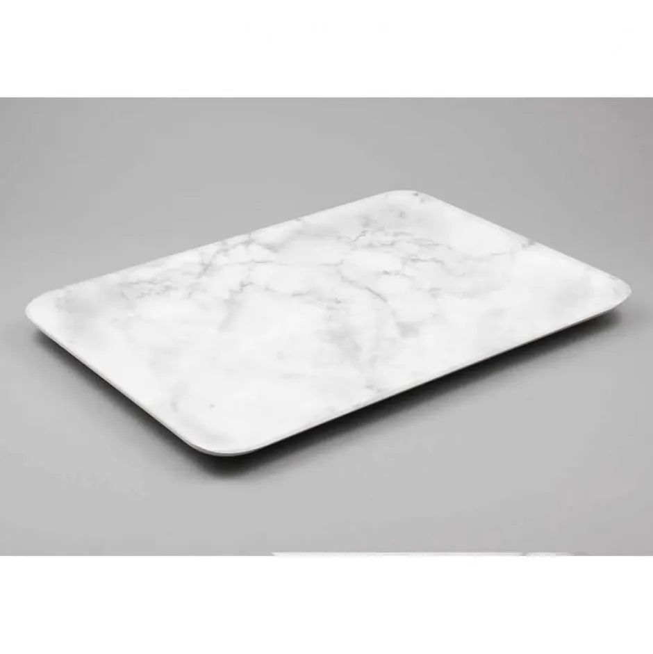 Bandeja exhibidor melamina Marble Blanco 53x32,5x2 Efay