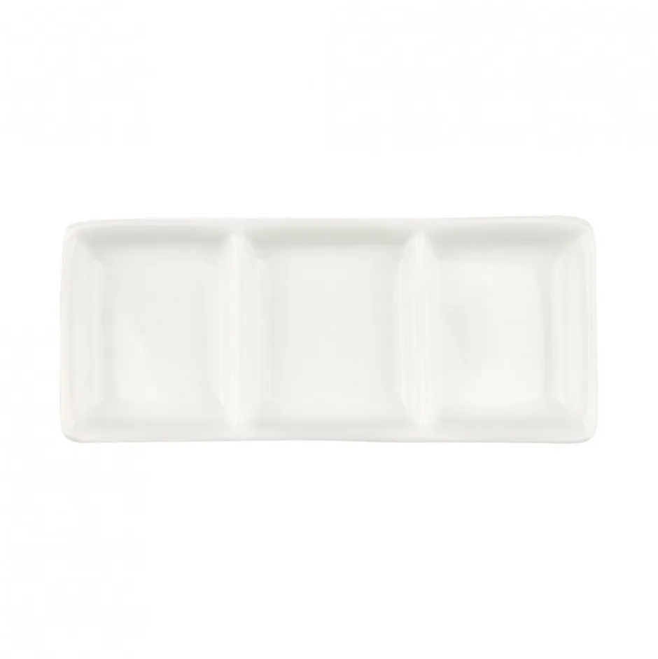 Bandejin Rectangular 3 divisiones 15x6cm Contour Banket