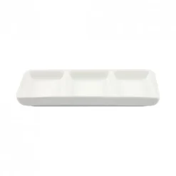 Bandejin Rectangular 3 divisiones 15x6cm Contour Banket