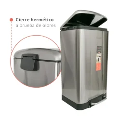 Basurero de Cocina con Pedal 40lt Iron Simplit