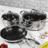 Batería de Cocina 5 piezas Acero Inoxidable Bee Roichen