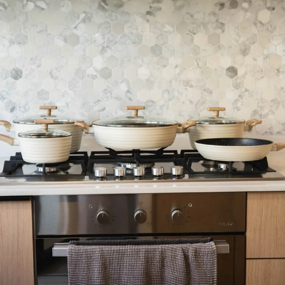 Batería de Cocina 9 piezas Antiadherente Savannah Simplit