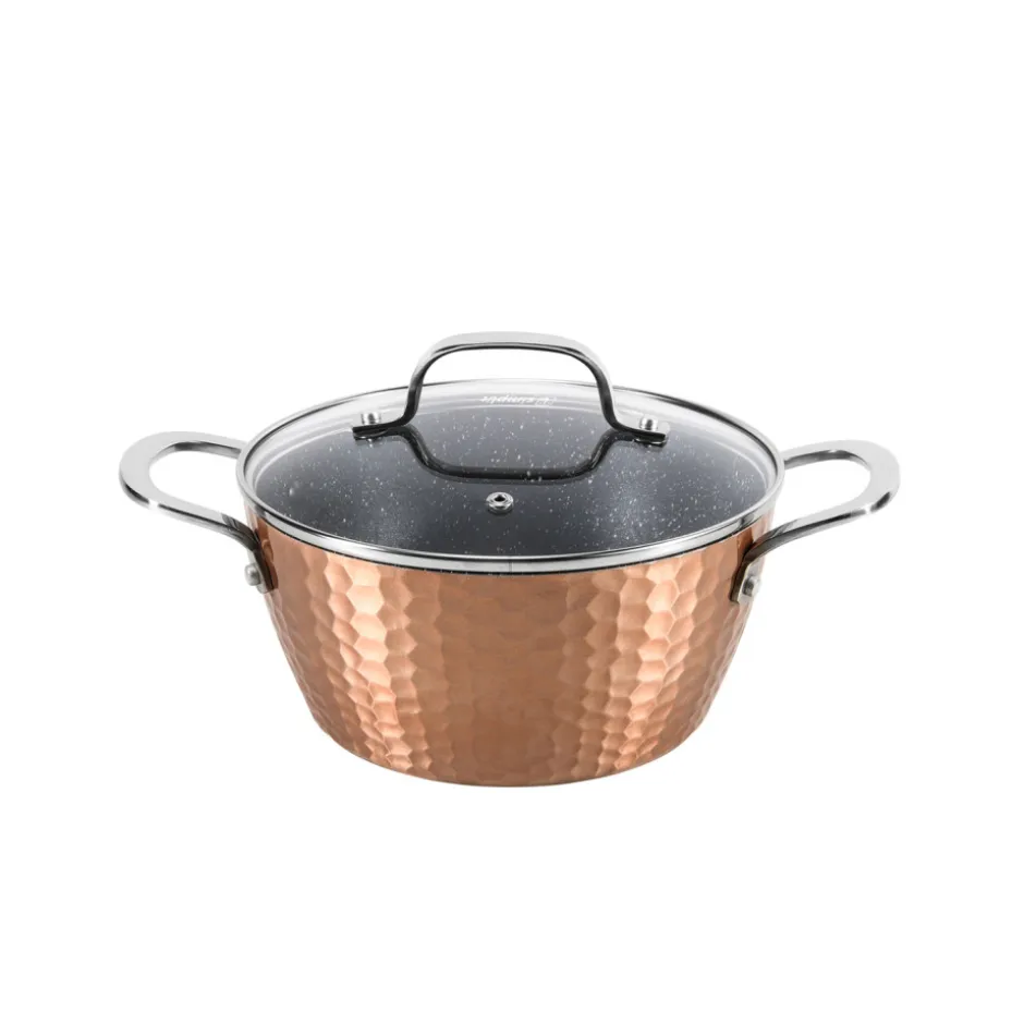Batería de Cocina 7 piezas Antiadherente Copper Simplit