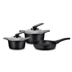 Batería de cocina 5 piezas Black Roichen