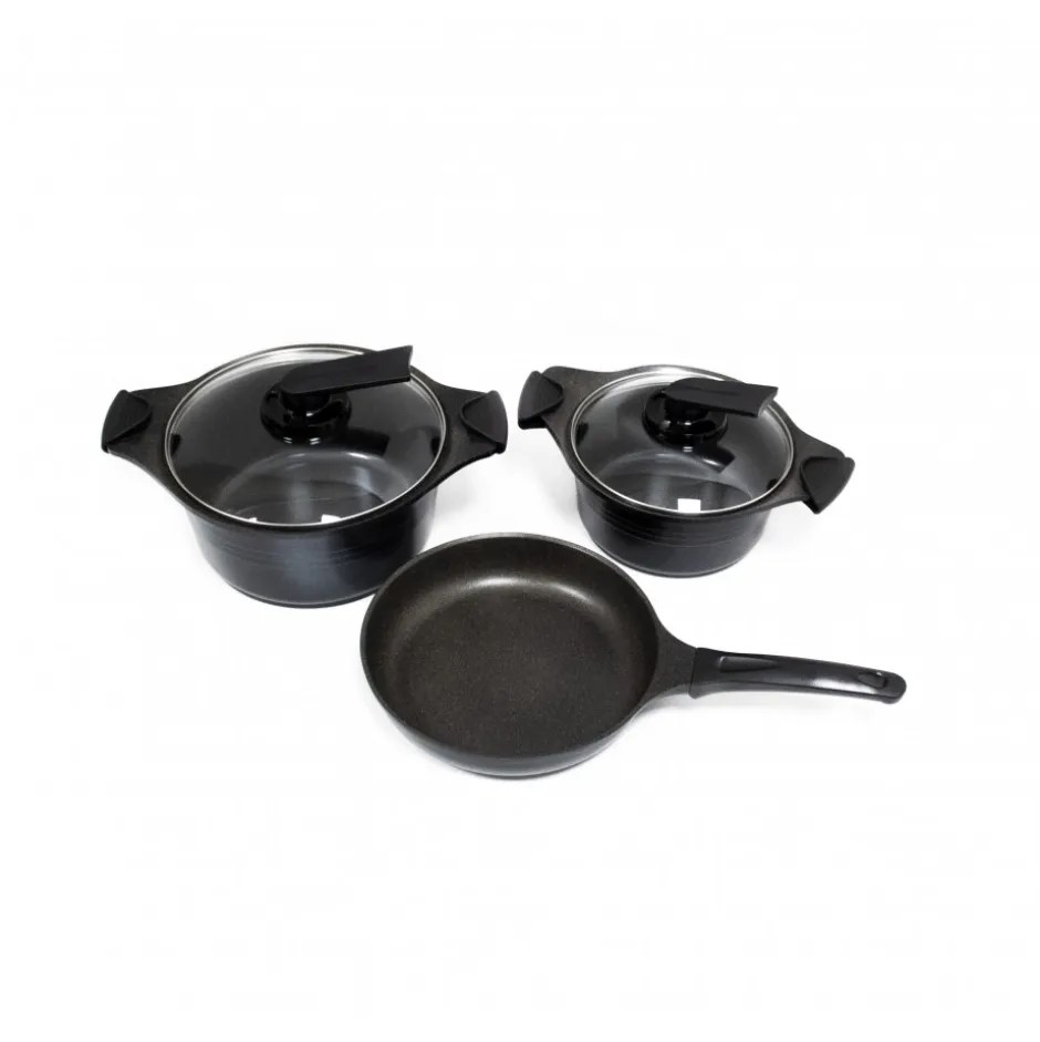 Batería de cocina 5 piezas Black Roichen