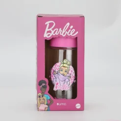 Botella Agua Niños Barbie Love 420ml con Bombilla UMA