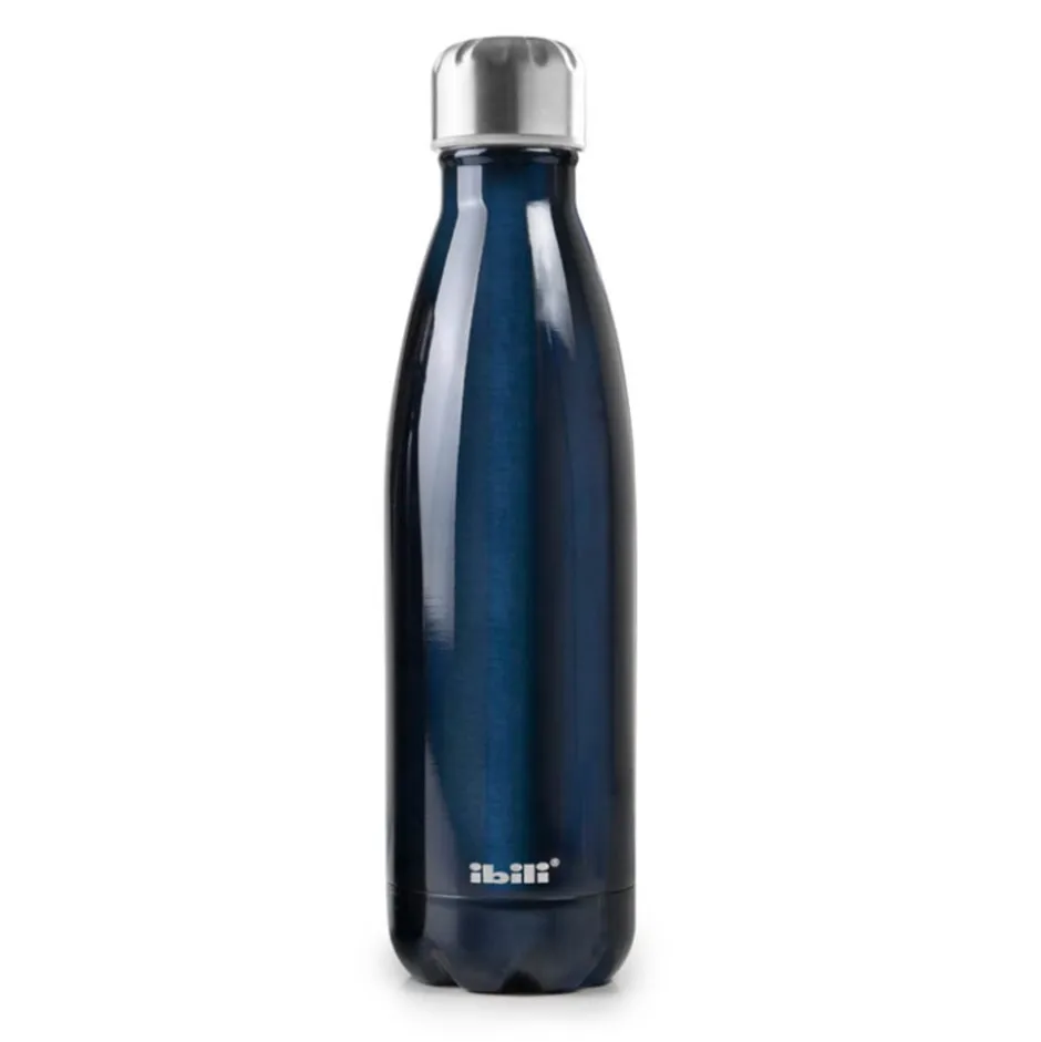 Botella Térmica 0,5L Acero Inoxidable Azul Ibili