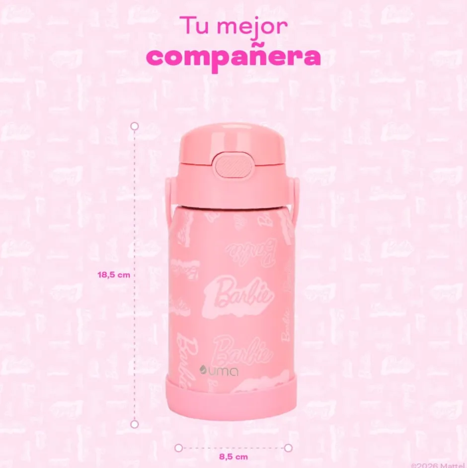 Botella Térmica Niños Barbie 450ml Acero Inox UMA