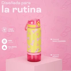 Botella Térmica Niños Barbie Shine 2 en 1 590ml Acero Inox UMA