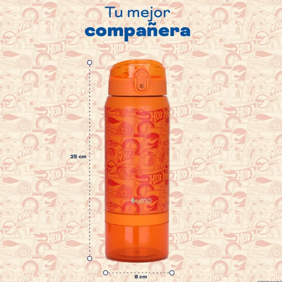 Botella Térmica Niños Hot Wheels Comic 2 en 1 590ml Acero Inox UMA