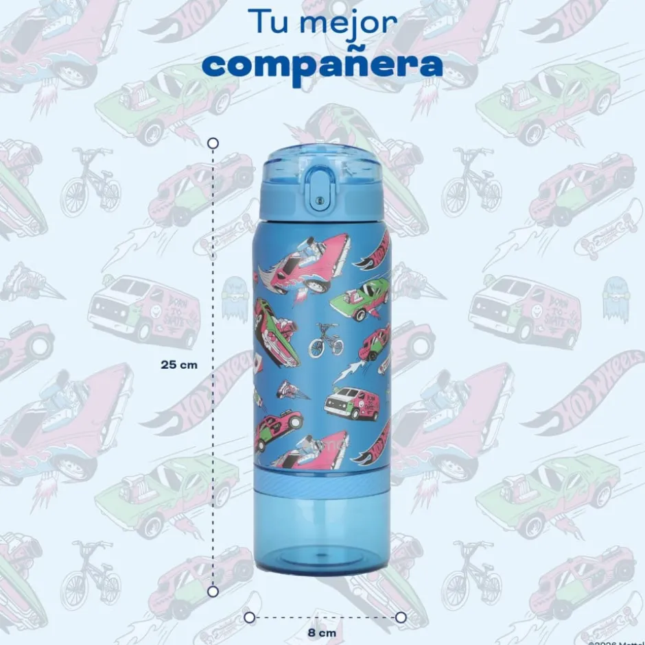 Botella Térmica Niños Hot Wheels Fast 2 en 1 590ml Acero Inox UMA