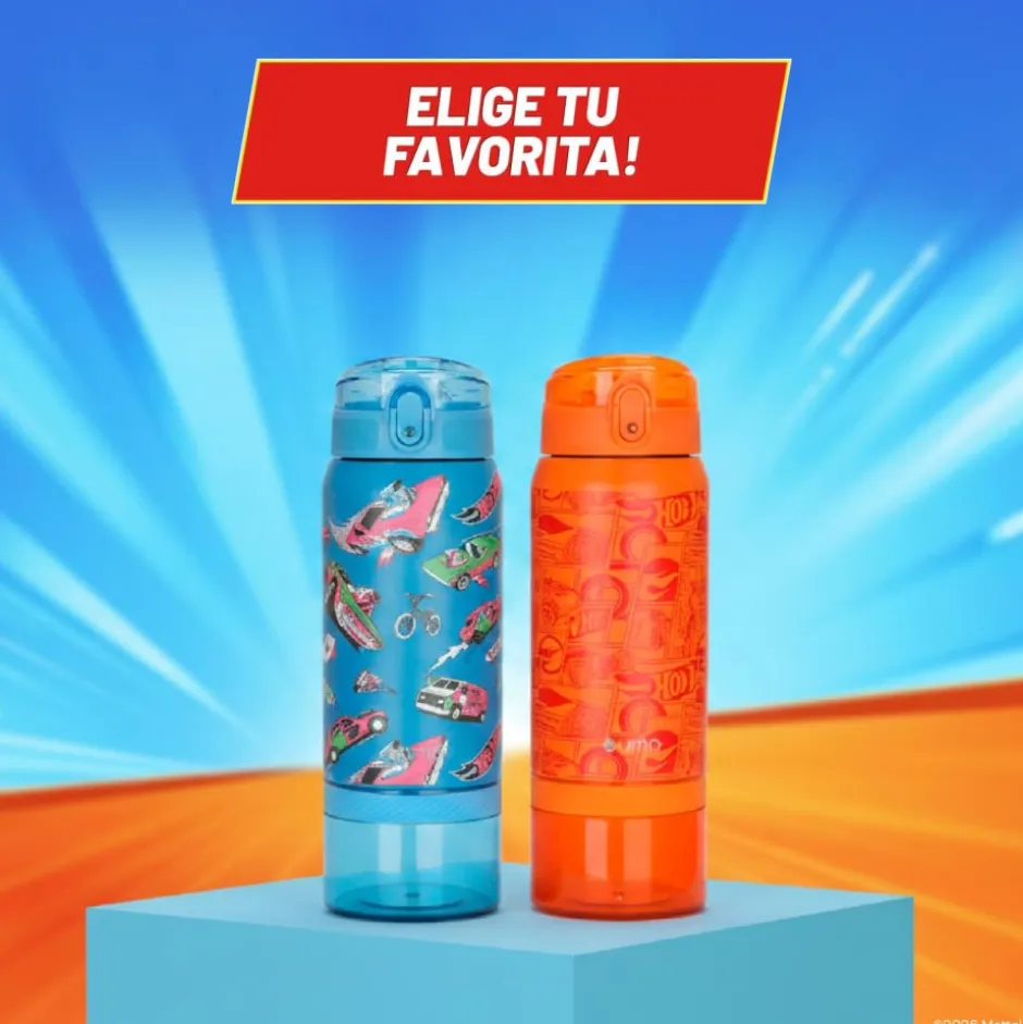 Botella Térmica Niños Hot Wheels Fast 2 en 1 590ml Acero Inox UMA