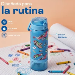 Botella Térmica Niños Hot Wheels Fast 2 en 1 590ml Acero Inox UMA