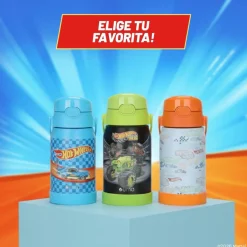 Botella Térmica Niños Hot Wheels Trucks 450ml Acero Inox UMA