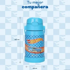 Botella Térmica Niños Hot Wheels Race 450ml Acero Inox UMA