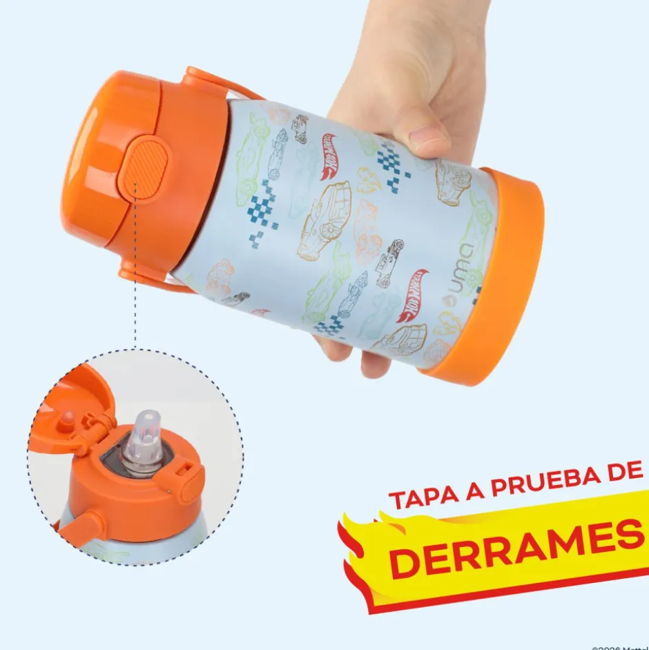 Botella Térmica Niños Hot Wheels Class 450ml Acero Inox UMA