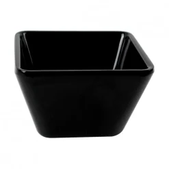 Bowl Cuadrado Melamina Negro 9cm Efay