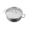 Cacerola Baja con Tapa 27lt Acero Inoxidable 45x17cm Lacor