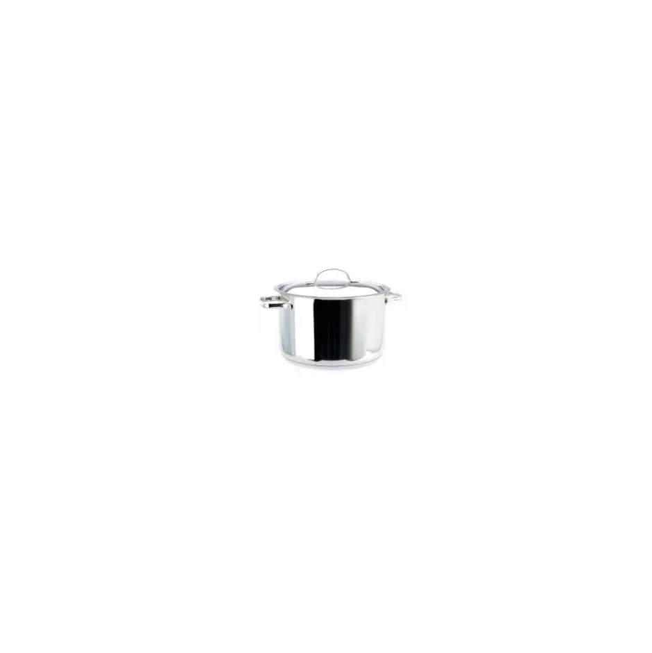Cacerola Baja con Tapa 14lt de Acerdo Inoxidable Wolfen