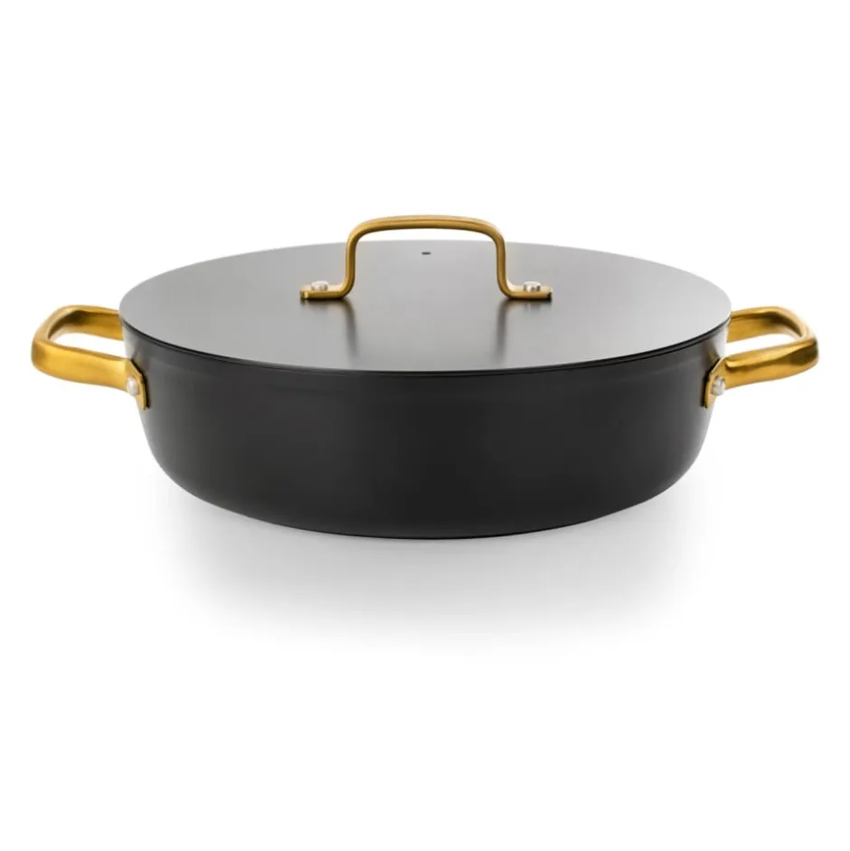 Cacerola Baja 4,3L Aluminio Forjado Negro 28cm Samoa Iconic Arcos