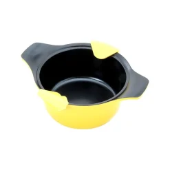 Cacerola 20 cm 2,5 Lt Roichen amarillo con asas de silicona