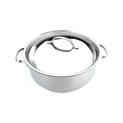 Cacerola con Tapa 6,5Lt Inoxidable 28x11cm Lacor