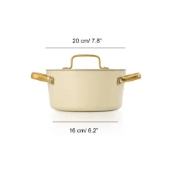 Cacerola 2,6L Aluminio Forjado Beige 20cm Samoa Iconic Arcos