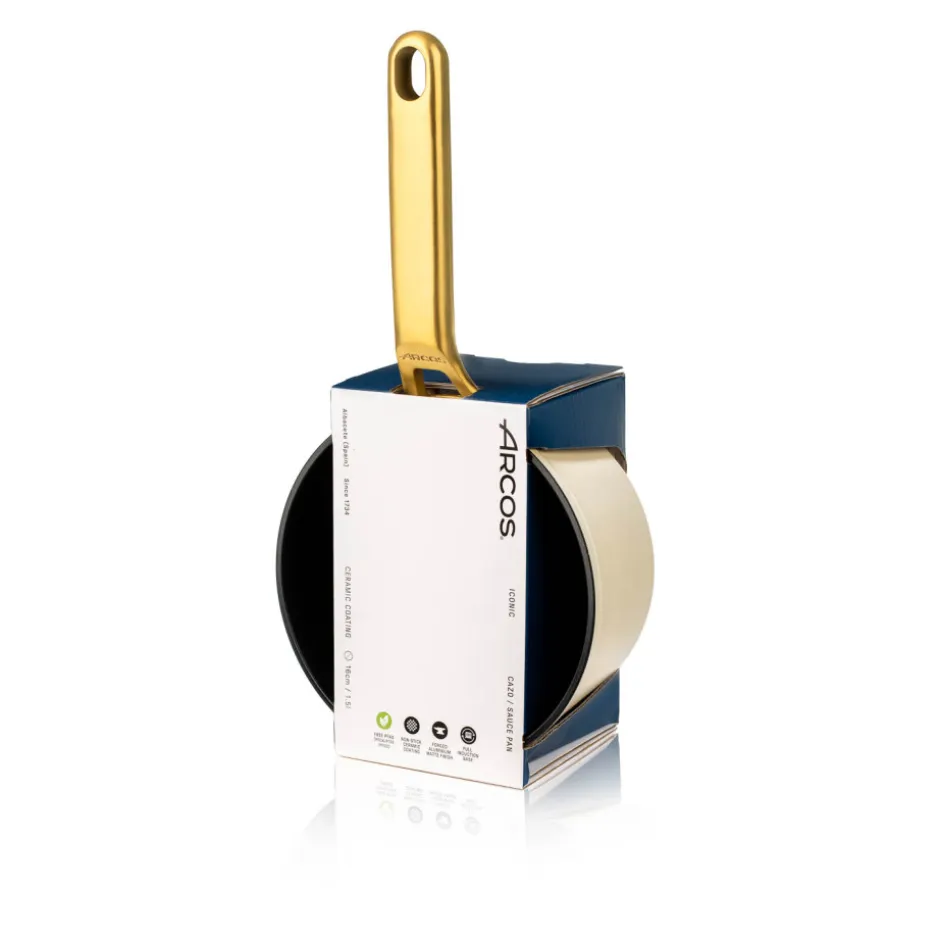 Cacerola 1,5L Aluminio Forjado Beige 16cm Samoa Iconic Arcos