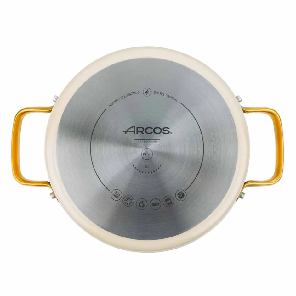 Cacerola 4,3L Aluminio Forjado Beige 24cm Samoa Iconic Arcos