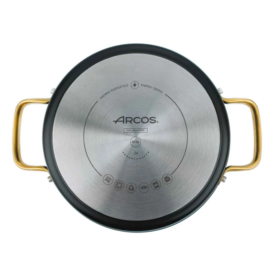 Cacerola 4,3L Aluminio Forjado Negro 24cm Samoa Iconic Arcos