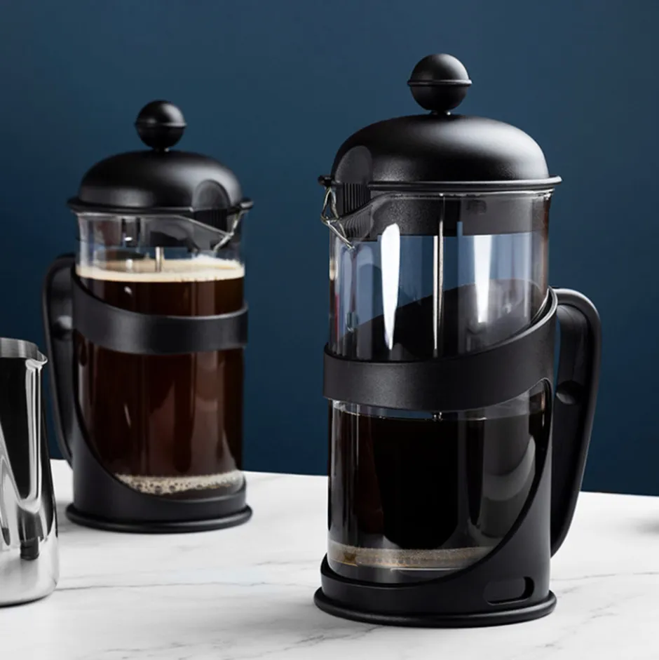 Cafetera Francesa Borosilicato 1000ml Negro Cali Lugano