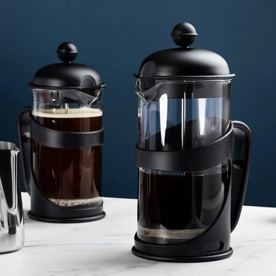 Cafetera Francesa Borosilicato 600ml Negro Cali Lugano