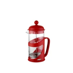 Cafetera Francesa Borosilicato 600ml Rojo Cali Lugano