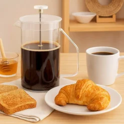 Cafetera Francesa Borosilicato Transparente 600 ml