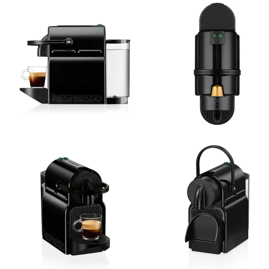 Cafetera Nespresso Inissia Black + Espumador Aeroccino