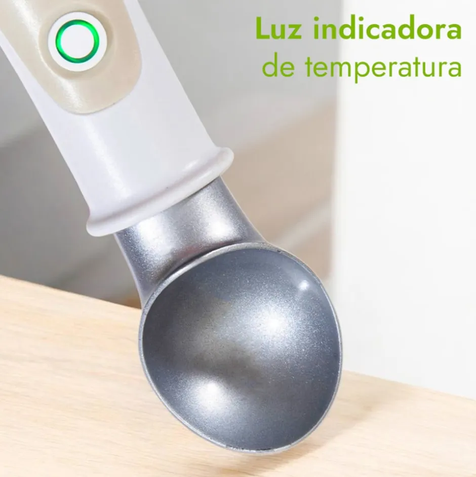 Cuchara Recargable Térmica para Helado Aura