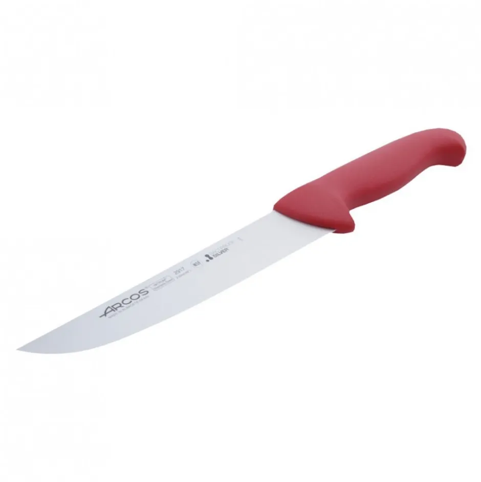 Cuchillo Carnicero 20cm Rojo Arcos