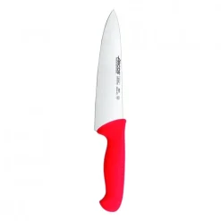 Cuchillo Medio Golpe Arcos 20 cm Mango Rojo