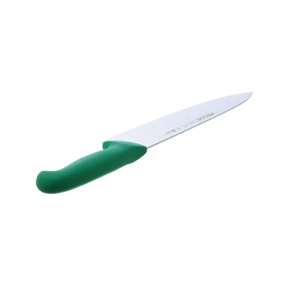 Cuchillo Medio Golpe Mango Verde 25cm Arcos