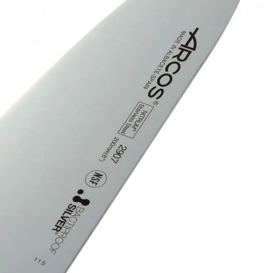 Cuchillo Medio Golpe Negro 20cm Arcos