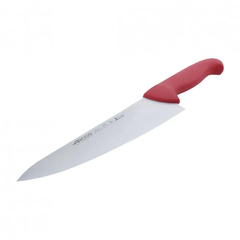Cuchillo Medio Golpe Rojo 25cm Arcos