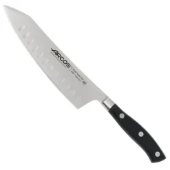 Cuchillo Santoku 18 cm Riviera Negro Arcos